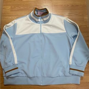 Wild fable Women’s light blue jacket 3X Blue/White.